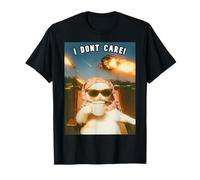 Funny Cat Meme. Too Blessed to be Stressed. I Don't Care! T-Shirt