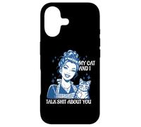 Funny Cat Mom Cat Lovers Mes Chats et Moi parlons de toi Coque pour iPhone 17
