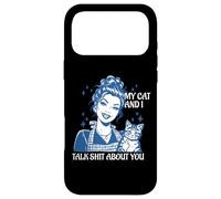 Funny Cat Mom Cat Lovers Mes Chats et Moi parlons de toi Coque pour iPhone 17 Pro Max