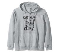 Funny Cat Mom Club Cat Mom Cat Mama Vintage Cat Dad Sweat à Capuche