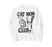 Funny Cat Mom Club Cat Mom Cat Mama Vintage Cat Dad Sweatshirt