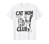 Funny Cat Mom Club Cat Mom Cat Mama Vintage Cat Dad T-Shirt