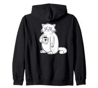 Funny Cat Monday Mood J'adore Le café Sweat à Capuche