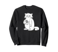 Funny Cat Monday Mood J'adore Le café Sweatshirt