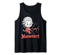 Funny Cat Mozart Meowzart Musique pour Piano Débardeur