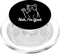 Funny Cat Non, Je Vais Bien PopSockets PopGrip pour MagSafe