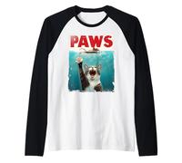 Funny Cat Paw Parodie - Cute Cat Lover Cat Lover Cat Moms Cat Dads Manche Raglan