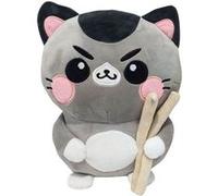 Funny Cat - Peluche Chat avec baguettes 25 cm G