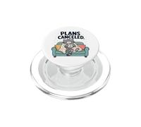 Funny Cat Plans Annulé Tea Cozy Kitty Sleeping PopSockets PopGrip pour MagSafe