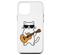 Funny Cat Playing Guitar Guitarist Men Women Kids Coque pour iPhone 12 Mini