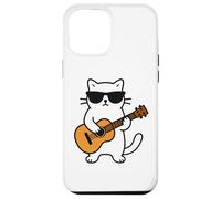 Funny Cat Playing Guitar Guitarist Men Women Kids Coque pour iPhone 12 Pro Max