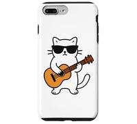Funny Cat Playing Guitar Guitarist Men Women Kids Coque pour iPhone 7 Plus/8 Plus