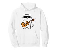 Funny Cat Playing Guitar Guitarist Men Women Kids Sweat à Capuche