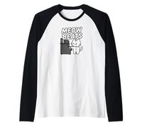 Funny Cat Playing Piano Meow Beats Music Lover Manche Raglan