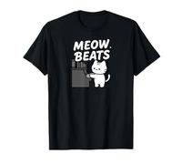 Funny Cat Playing Piano Meow Beats Music Lover T-Shirt