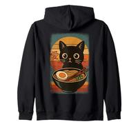 Funny Cat Ramen Graphic Japanese Kawaii Manga Anime Sweat à Capuche
