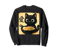 Funny Cat Ramen Graphic Japanese Kawaii Manga Anime Sweatshirt