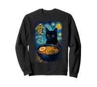 Funny Cat Ramen Graphic Japanese Kawaii Manga Anime Sweatshirt