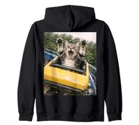 Funny Cat Roller Coaster Silly Meme American Shorthair Sweat à Capuche