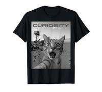 Funny Cat Selfie Meme on Mars Curiosity Jeu de Mots pour Les Amoureux de l'espace T-Shirt