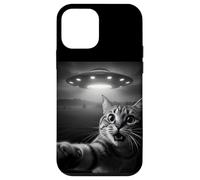 Funny Cat Selfie with Alien UFO Encounter Fun for Boys Girls Coque pour iPhone 12 Mini