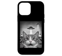 Funny Cat Selfie with UFOs - Alien Adventure Tee Coque pour iPhone 12 Mini