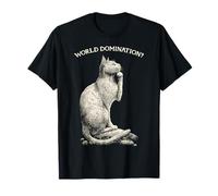Funny Cat The Thinker World Domination ? T-Shirt
