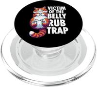 Funny Cat Victim of The Belly Rub Trap Kitten Joke PopSockets PopGrip pour MagSafe
