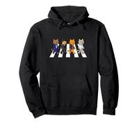 Funny Cat Walking on The Street Feline Lover Design Sweat à Capuche
