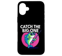 Funny Catch The Big One Fishing Fish Coque pour iPhone 16 Plus