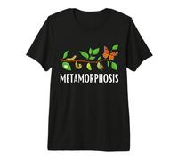 Funny Caterpillar Lifecycle Metamorphosis Monarch Butterfly T-Shirt Haut de Gamme