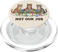 Funny Cats Chaos, ce n'est Pas Notre métier d'amoureux des Chats PopSockets PopGrip pour MagSafe