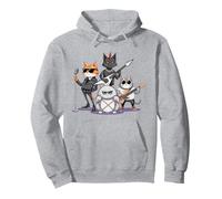 Funny Cats Rock'n Roll - Rock Cat Band, Garçons Filles Enfants Sweat à Capuche