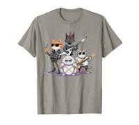 Funny Cats Rock'n Roll - Rock Cat Band, Garçons Filles Enfants T-Shirt