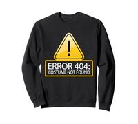 Funny Caution Error 404 Costume de Blague d'ordinateur Non trouvé Meme Sweatshirt