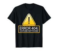 Funny Caution Error 404 Costume de Blague d'ordinateur Non trouvé Meme T-Shirt