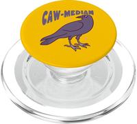 Funny Caw-Median Crow Statistiques Math Jeu de Mots PopSockets PopGrip pour MagSafe