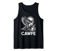 Funny Cawfe Crow Saying Coffee Pun Humour Matin Blague Maman Débardeur