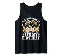 Funny Champagne Grandparents Did You GNOME It`s My Birthday Débardeur