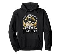 Funny Champagne Grandparents Did You GNOME It`s My Birthday Sweat à Capuche