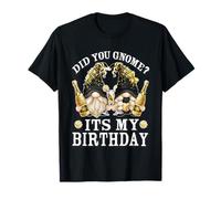 Funny Champagne Grandparents Did You GNOME It`s My Birthday T-Shirt