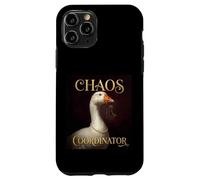 Funny Chaos Coordinator Goose Royal Portrait Baroque Paint Coque pour iPhone 11 Pro
