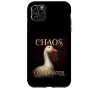 Funny Chaos Coordinator Goose Royal Portrait Baroque Paint Coque pour iPhone 11 Pro Max