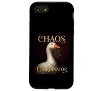 Funny Chaos Coordinator Goose Royal Portrait Baroque Paint Coque pour iPhone SE (2020) / 7/8