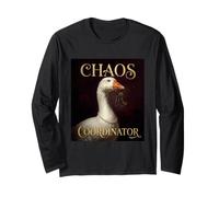 Funny Chaos Coordinator Goose Royal Portrait Baroque Paint Manche Longue