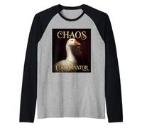 Funny Chaos Coordinator Goose Royal Portrait Baroque Paint Manche Raglan