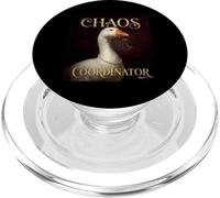 Funny Chaos Coordinator Goose Royal Portrait Baroque Paint PopSockets PopGrip pour MagSafe