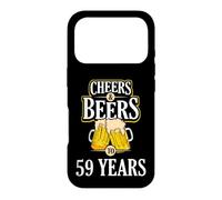 Funny Cheers and Beers to 59 Years Cadeau de fête d'anniversaire Coque pour iPhone 17 Pro
