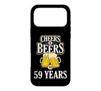 Funny Cheers and Beers to 59 Years Cadeau de fête d'anniversaire Coque pour iPhone 17 Pro Max