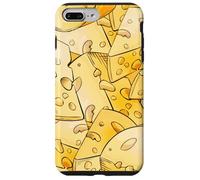 Funny Cheese Pattern for Food Lovers and Cheese Addicts Coque pour iPhone 7 Plus/8 Plus